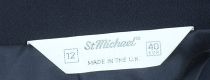 Womens UK Size 12 Marks and Spencer Straight & Pencil Twill Skirt