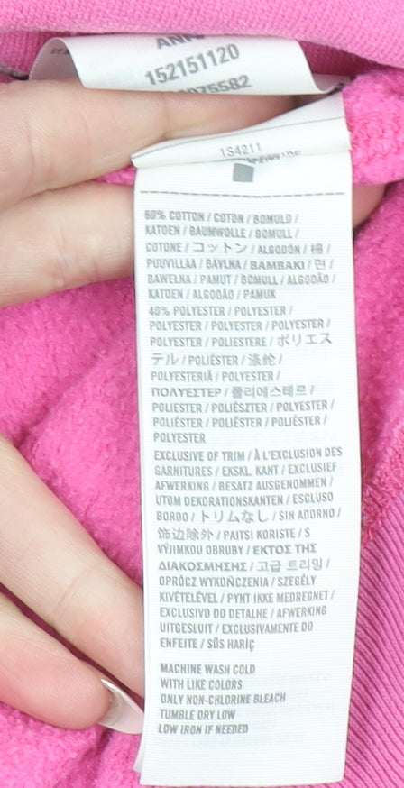 Abercrombie & Fitch Womens Pink Pullover Hoodie Size M