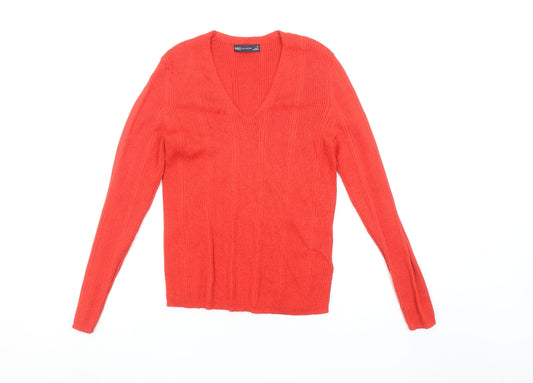 Womens UK Size 12 Marks and Spencer Red Pullover Jumper