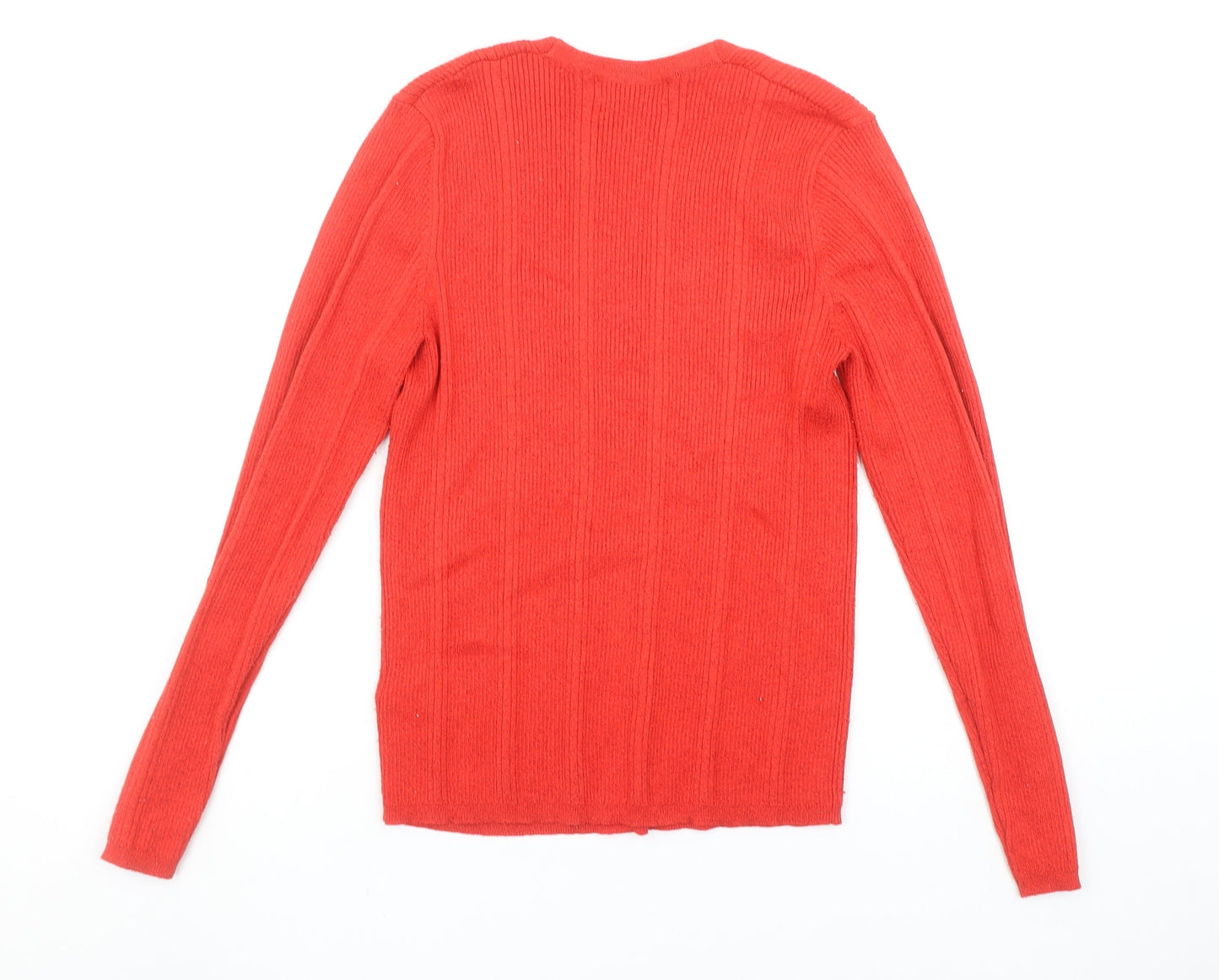 Womens UK Size 12 Marks and Spencer Red Pullover Jumper