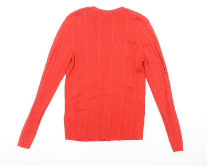 Womens UK Size 12 Marks and Spencer Red Pullover Jumper