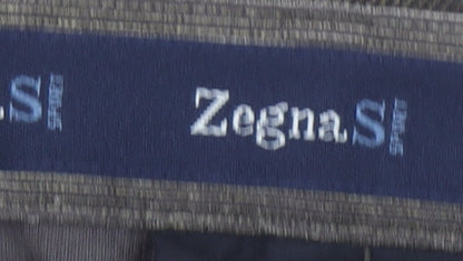 Zegna Men’s Brown Corduroy Trousers Size S 32W 30L Straight Fit