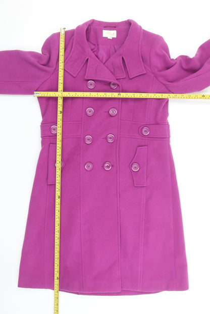 Womens UK Size 14 Perrie Purple Pea Coat
