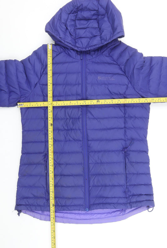 Mountain Warehouse Women’s Purple Puffer Jacket Size 14 Hooded Down Coat