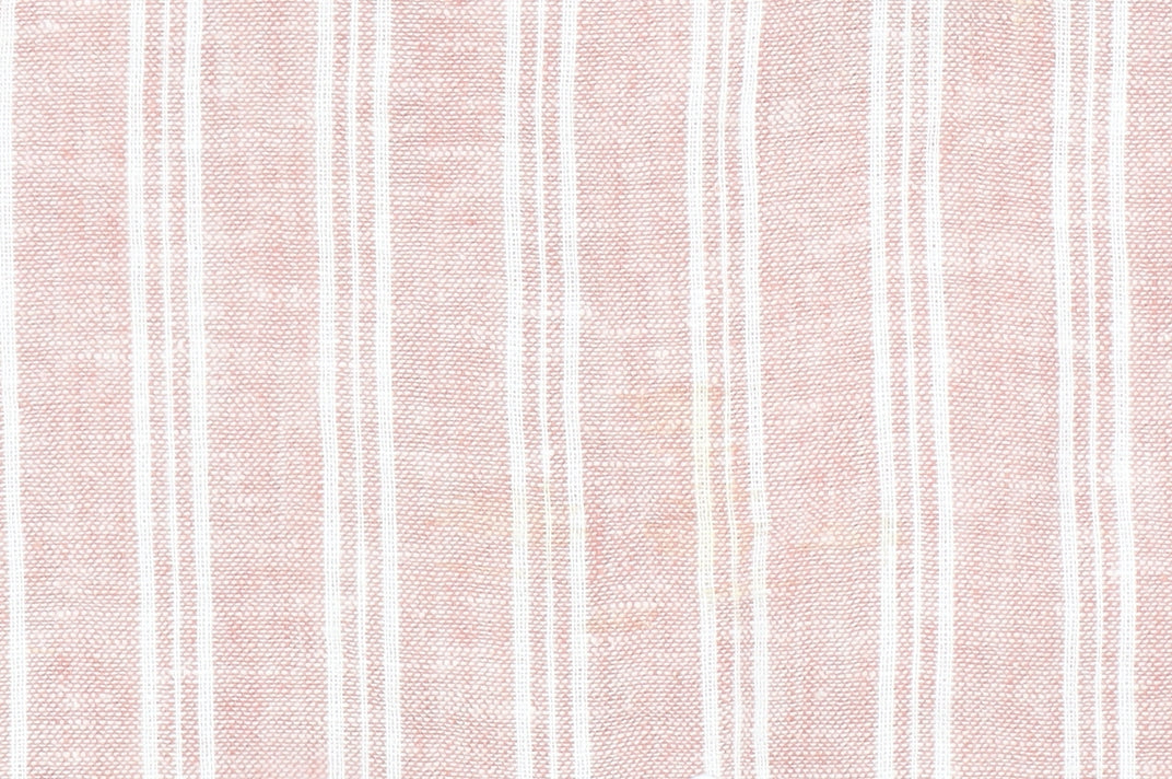 Esmara Women's Pink Striped Linen Blend V-Neck Tunic Blouse Size 10