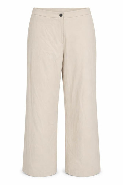 Bershka Women’s Beige Chino Trousers Size 16 Straight Leg