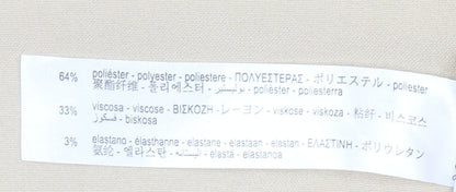 Bershka Women’s Beige Chino Trousers Size 16 Straight Leg