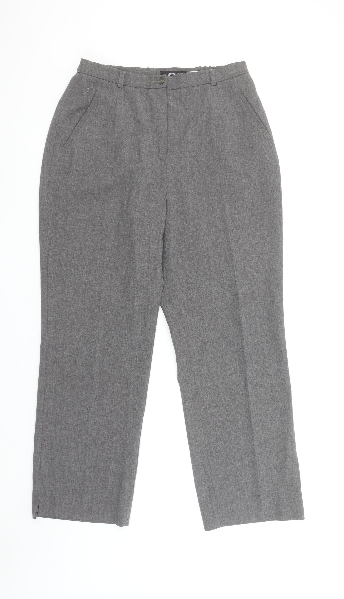 Womens UK Size 16 GARDEUR Regular Fit Dress Pants Grey Trousers