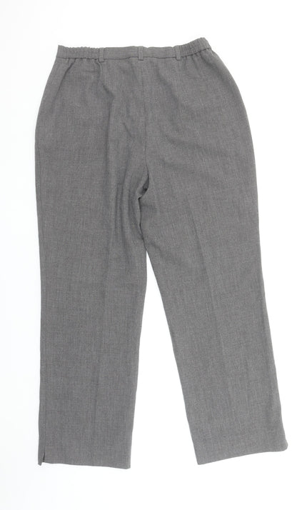 Womens UK Size 16 GARDEUR Regular Fit Dress Pants Grey Trousers