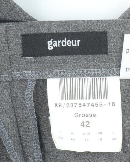Womens UK Size 16 GARDEUR Regular Fit Dress Pants Grey Trousers