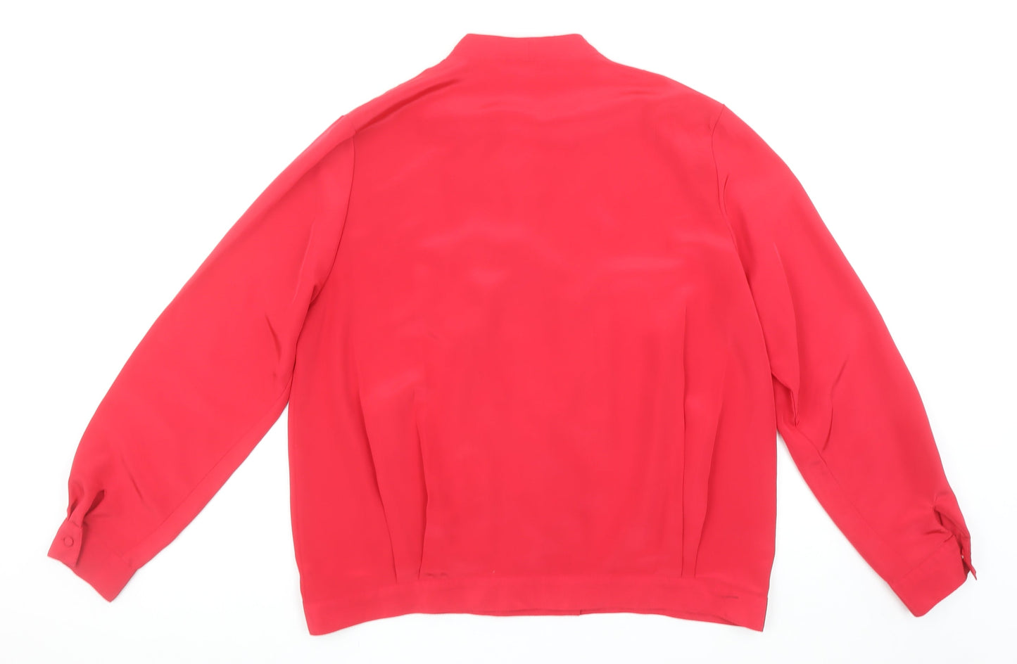 Womens UK Size 16 Alexon Red Wrap Blouse
