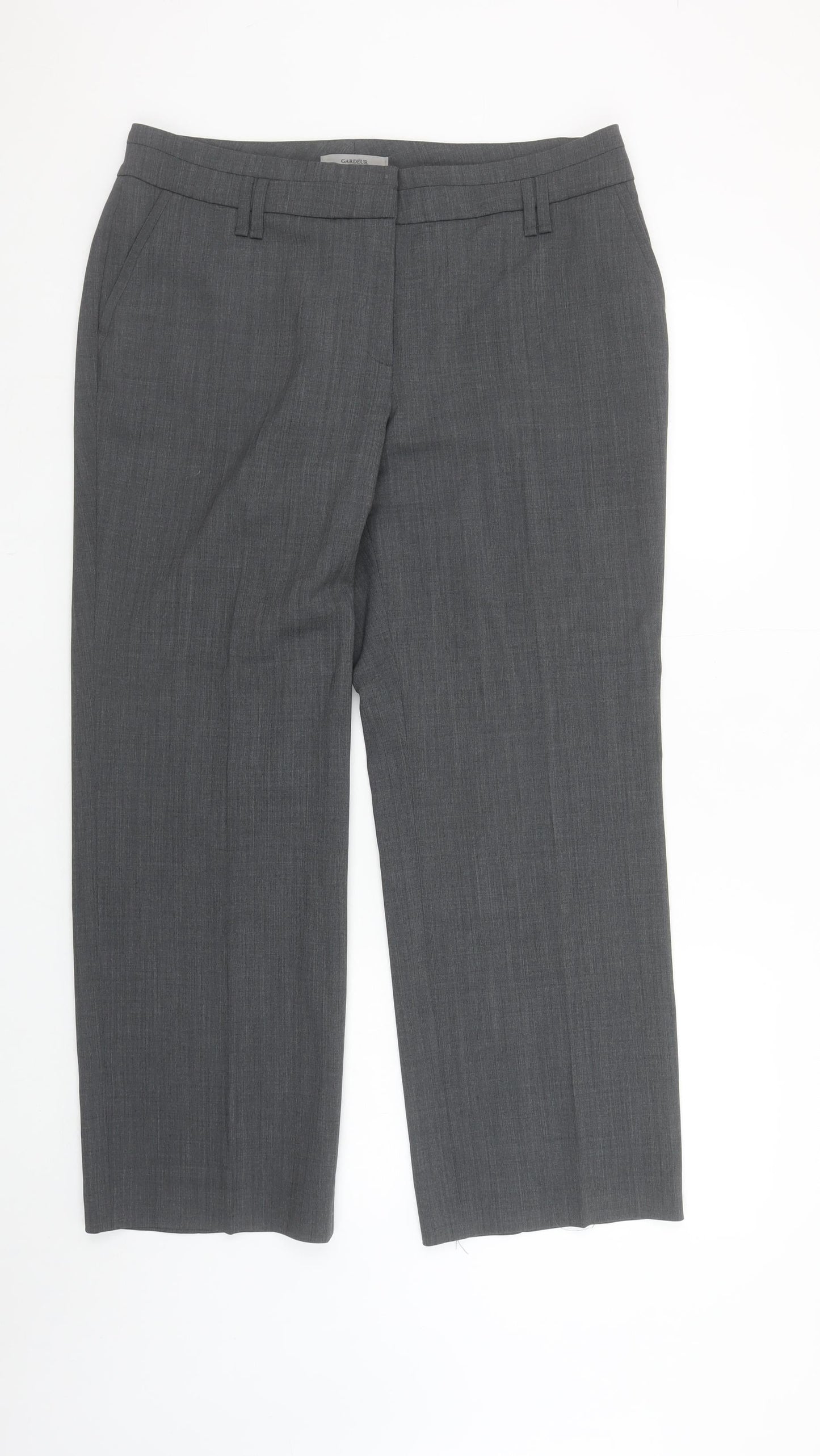 Womens UK Size 16 GARDEUR Regular Fit Dress Pants Grey Trousers