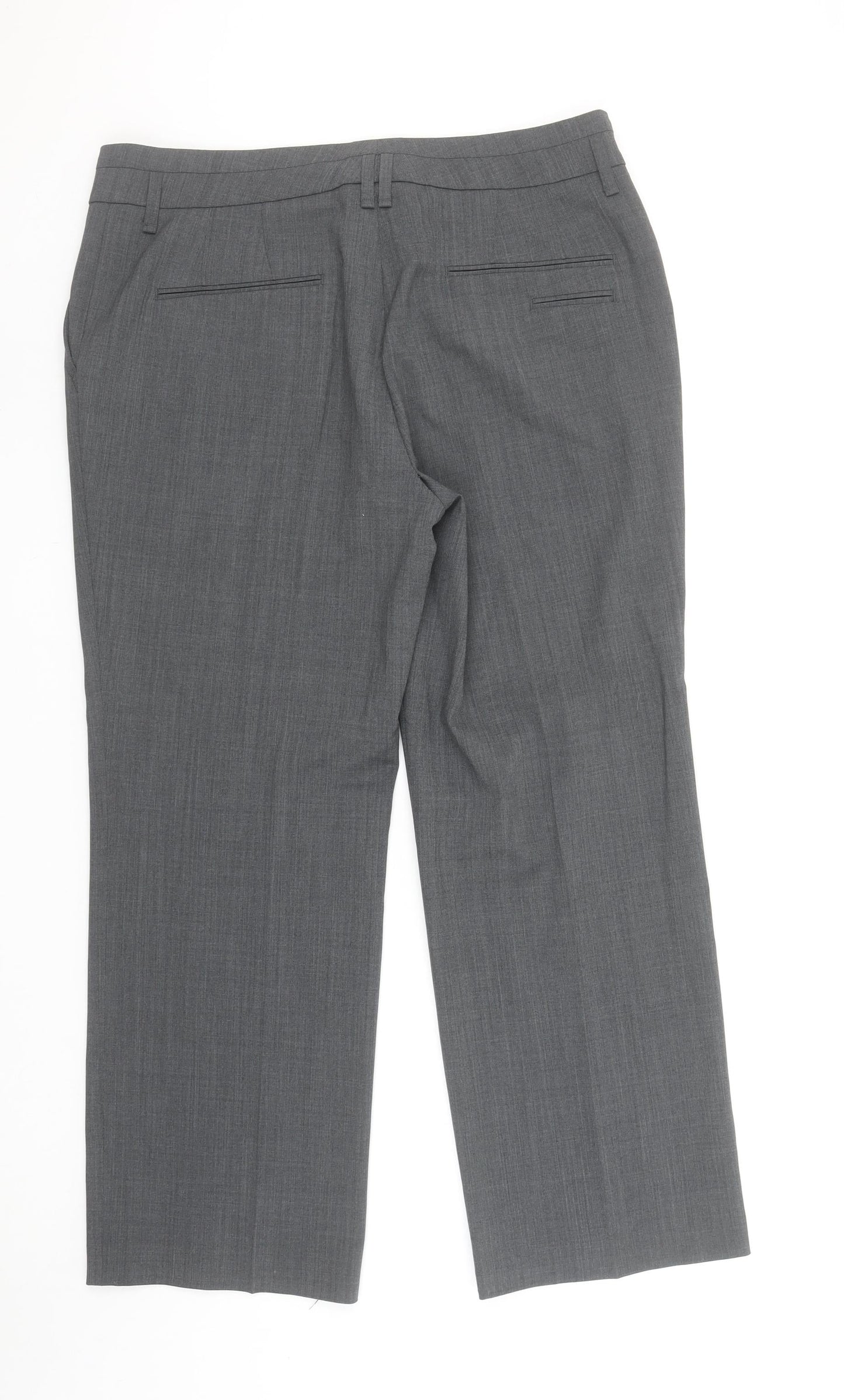 Womens UK Size 16 GARDEUR Regular Fit Dress Pants Grey Trousers