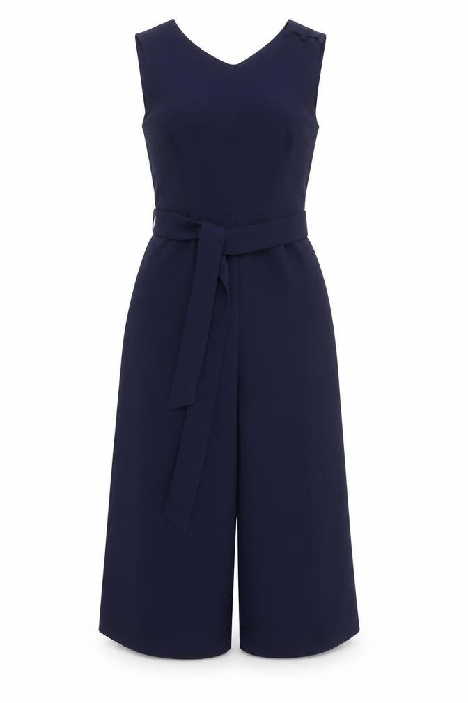 Womens UK Size 8 Warehouse One-Piece Blue Jumpsuit