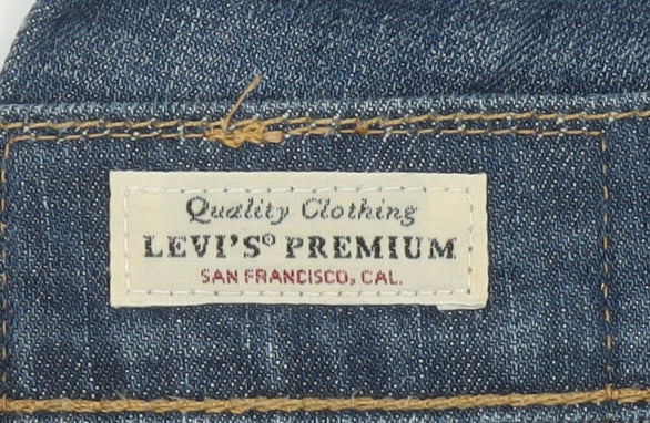 Levi's Premium Men's Blue 32x32 Straight Fit Distressed Jeans
