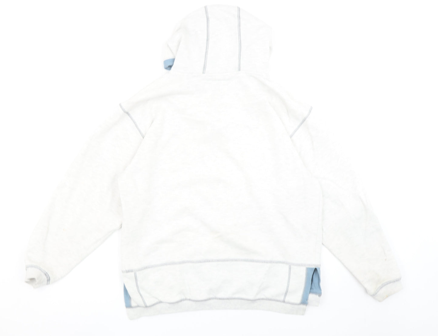 Nike Women’s Beige 1/4 Zip Hoodie Medium Cotton Blend Casual