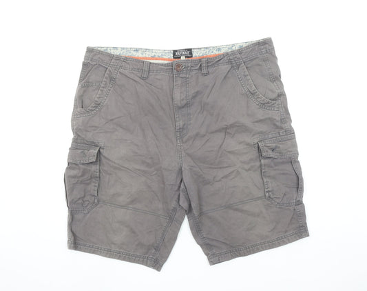 Mantaray Men's Grey Cargo Shorts Size 42 Regular Cotton Blend