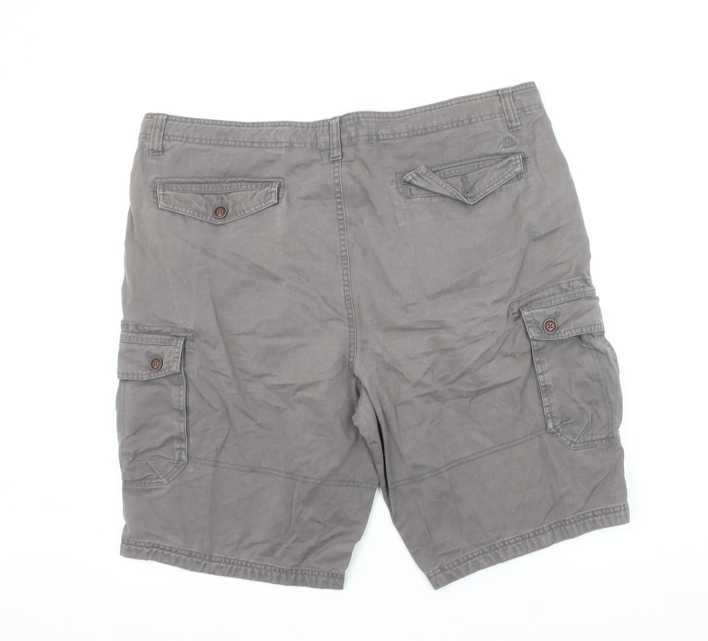 Mantaray Men's Grey Cargo Shorts Size 42 Regular Cotton Blend