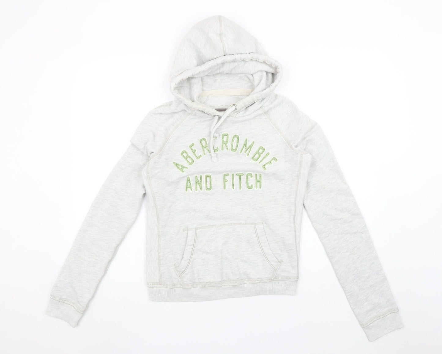 Abercrombie & Fitch Women's Grey Pullover Hoodie Medium