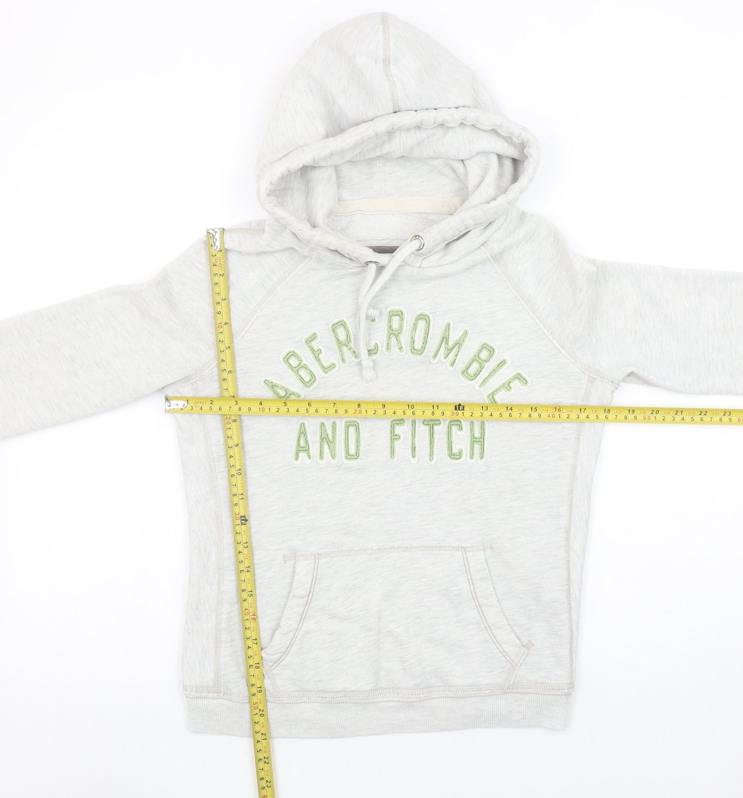 Abercrombie & Fitch Women's Grey Pullover Hoodie Medium