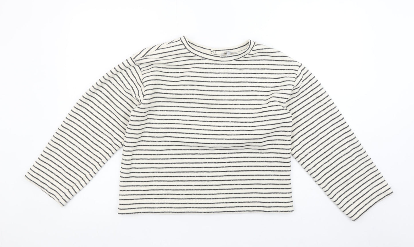 Womens UK Size 6 Oliver Bonas White Pullover Sweatshirt