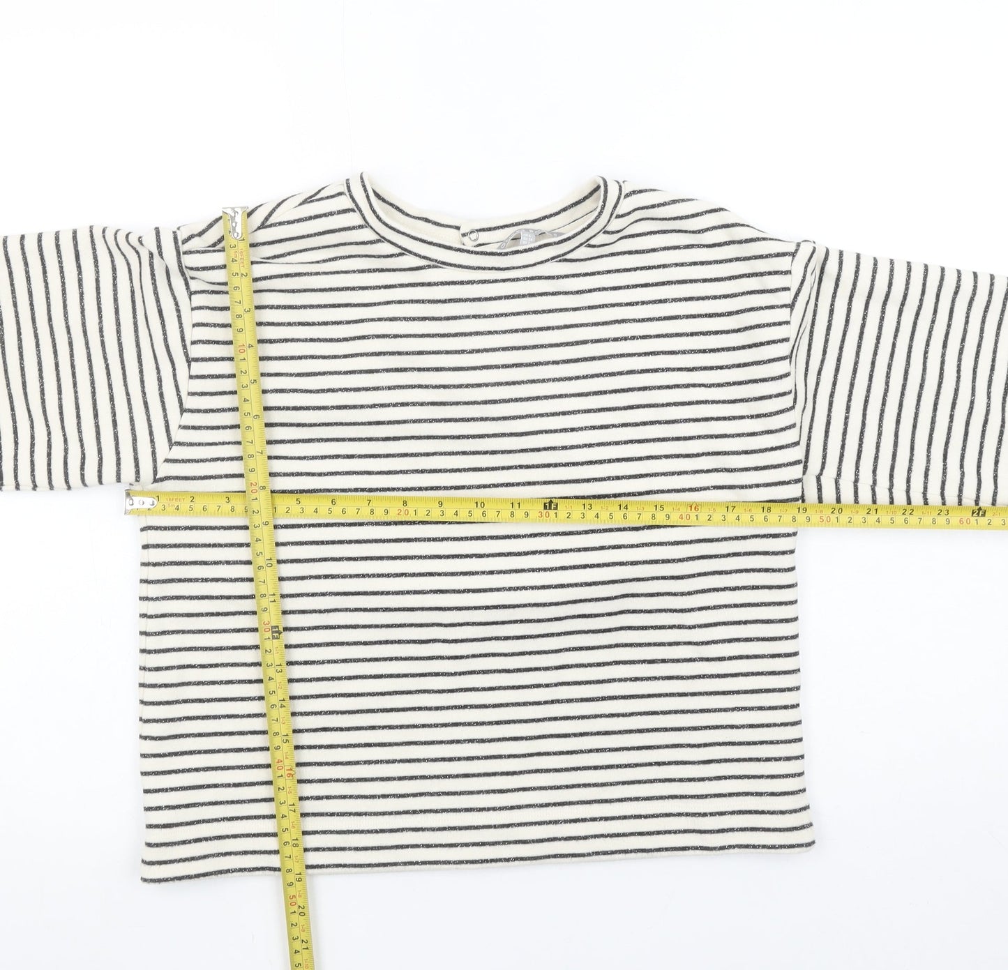 Womens UK Size 6 Oliver Bonas White Pullover Sweatshirt