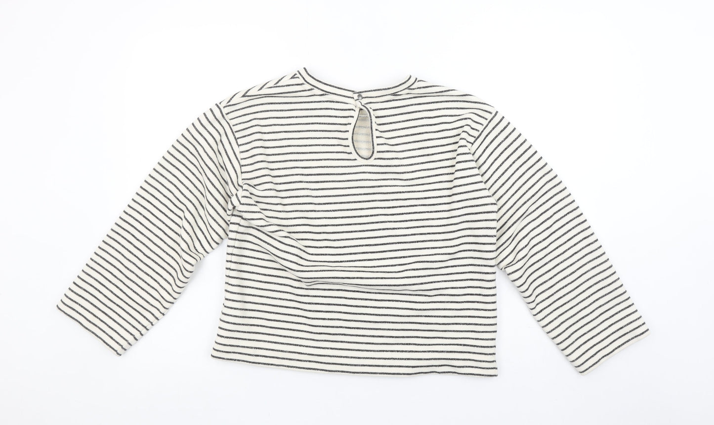 Womens UK Size 6 Oliver Bonas White Pullover Sweatshirt