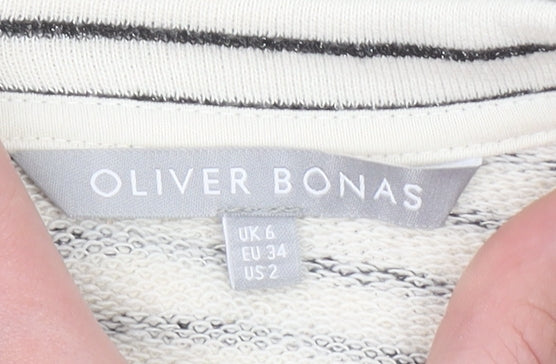 Womens UK Size 6 Oliver Bonas White Pullover Sweatshirt