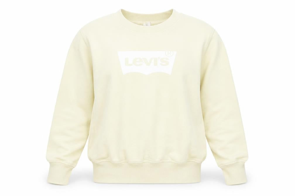Womens UK Size S Levi's Beige Pullover Sweatshirt