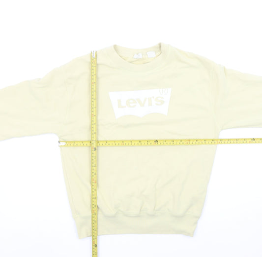 Womens UK Size S Levi's Beige Pullover Sweatshirt