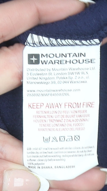Boys UK Size 11-12 Years Mountain Warehouse Blue Basic Jacket