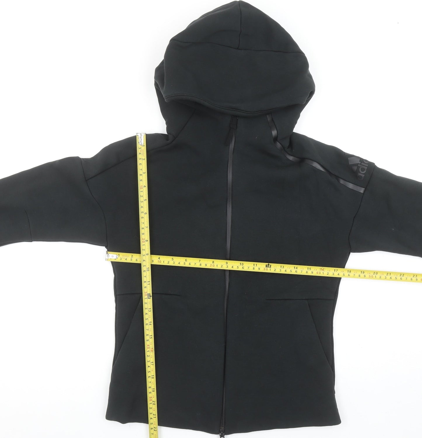 Girls UK Size 12-13 Years adidas Black Full Zip Hoodie