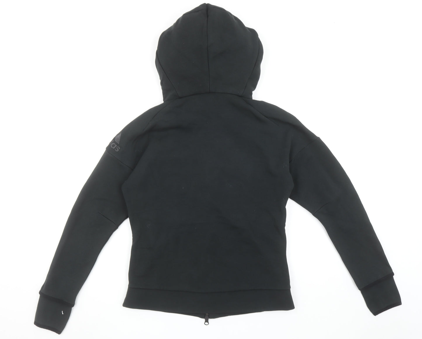 Girls UK Size 12-13 Years adidas Black Full Zip Hoodie