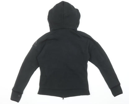 Girls UK Size 12-13 Years adidas Black Full Zip Hoodie