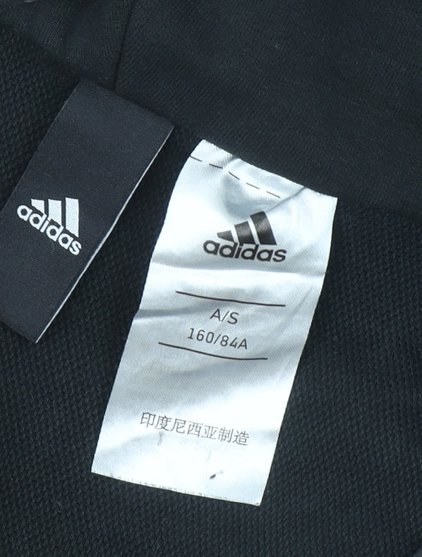 Girls UK Size 12-13 Years adidas Black Full Zip Hoodie