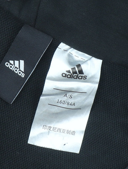 Girls UK Size 12-13 Years adidas Black Full Zip Hoodie