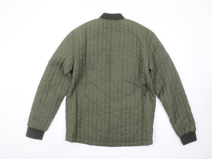 Mens UK Size L JACK & JONES Green Bomber Jacket
