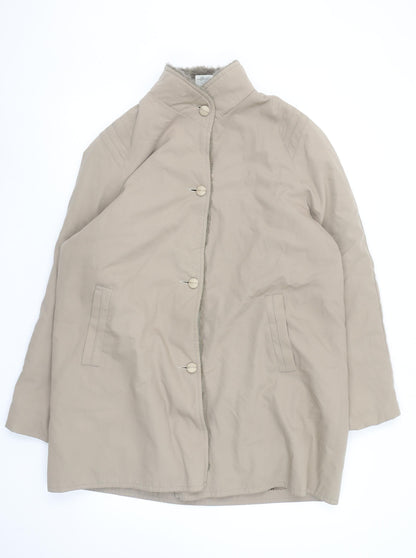 Womens UK Size 14 Amari Beige Overcoat