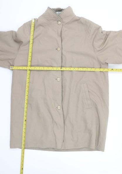 Womens UK Size 14 Amari Beige Overcoat