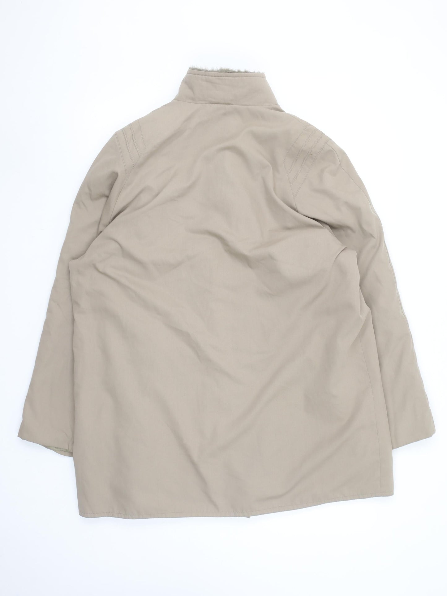 Womens UK Size 14 Amari Beige Overcoat