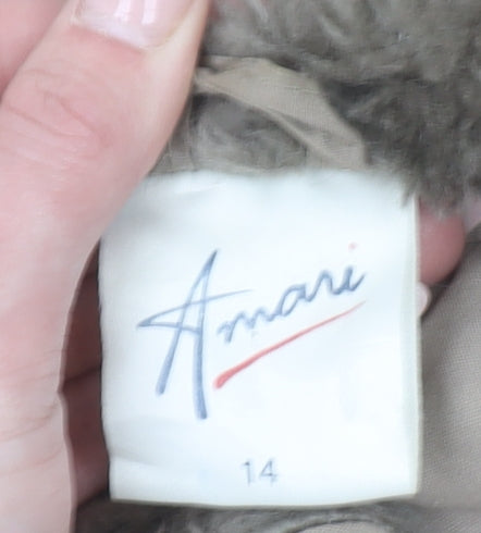 Womens UK Size 14 Amari Beige Overcoat