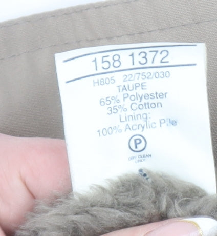 Womens UK Size 14 Amari Beige Overcoat