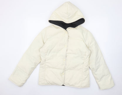 Womens UK Size M G.L. Ivory Puffer Jacket