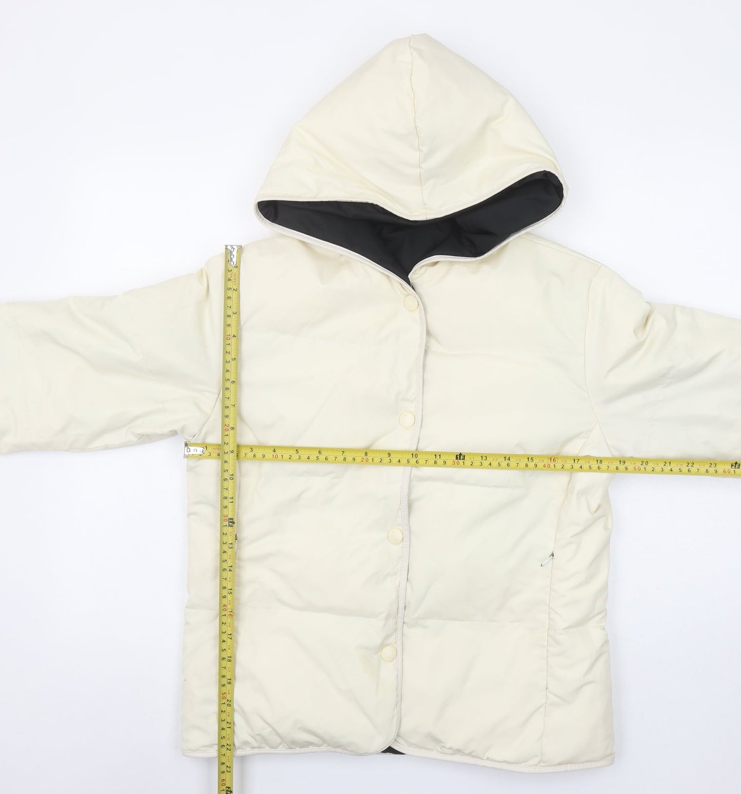 Womens UK Size M G.L. Ivory Puffer Jacket
