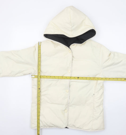 Womens UK Size M G.L. Ivory Puffer Jacket