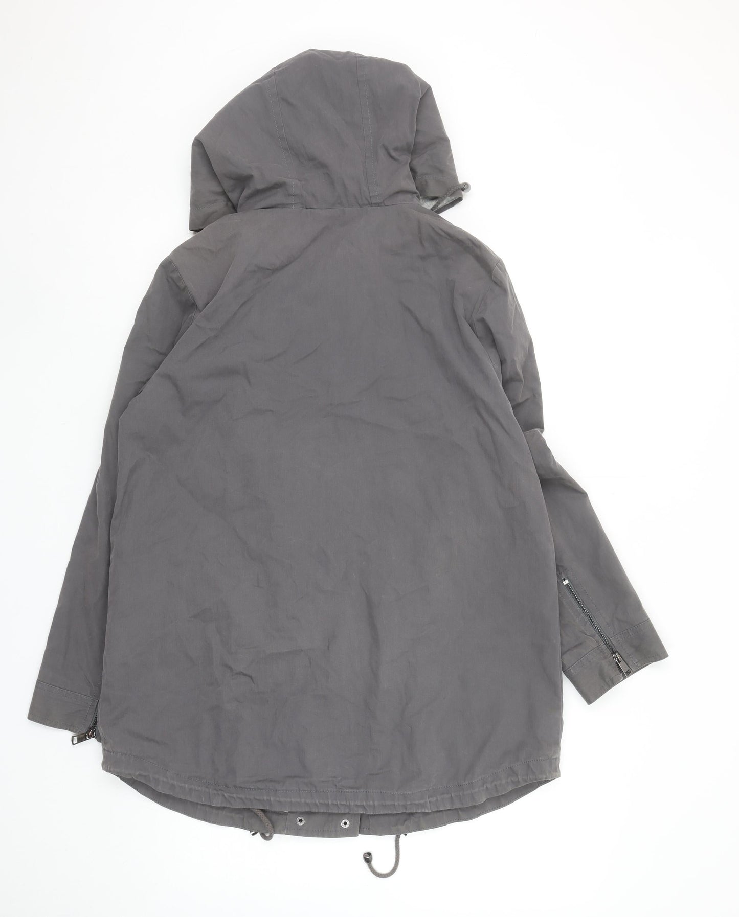 Womens UK Size 12 Mint Velvet Grey Parka Coat