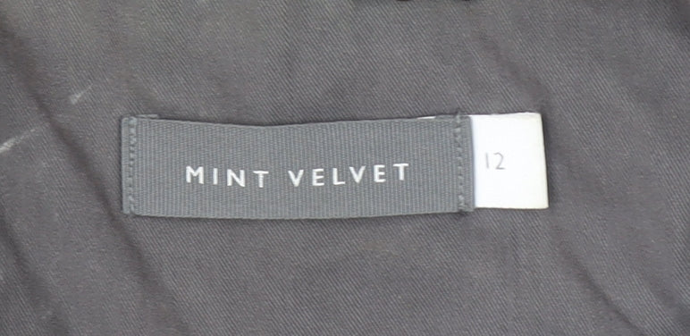 Womens UK Size 12 Mint Velvet Grey Parka Coat