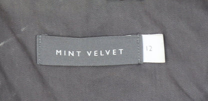 Womens UK Size 12 Mint Velvet Grey Parka Coat