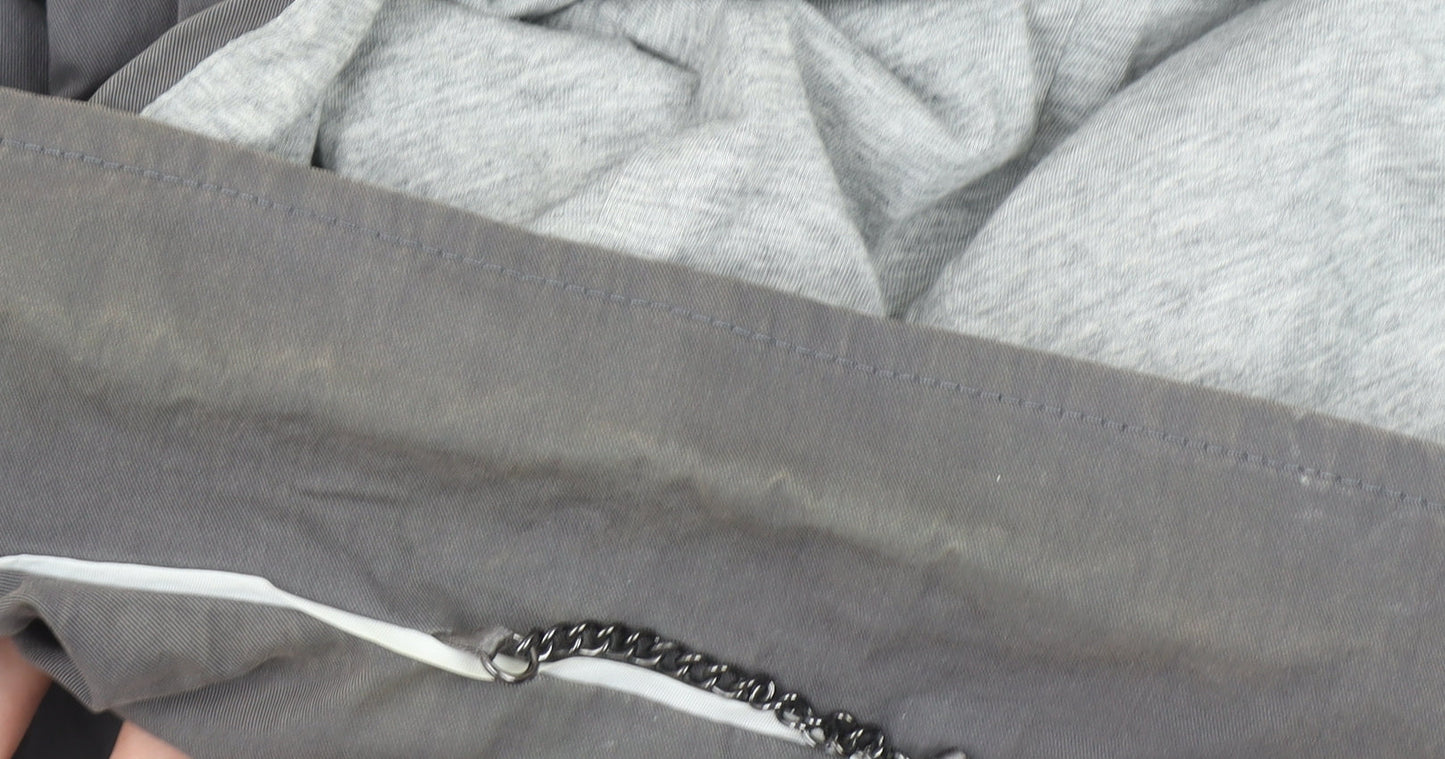 Womens UK Size 12 Mint Velvet Grey Parka Coat