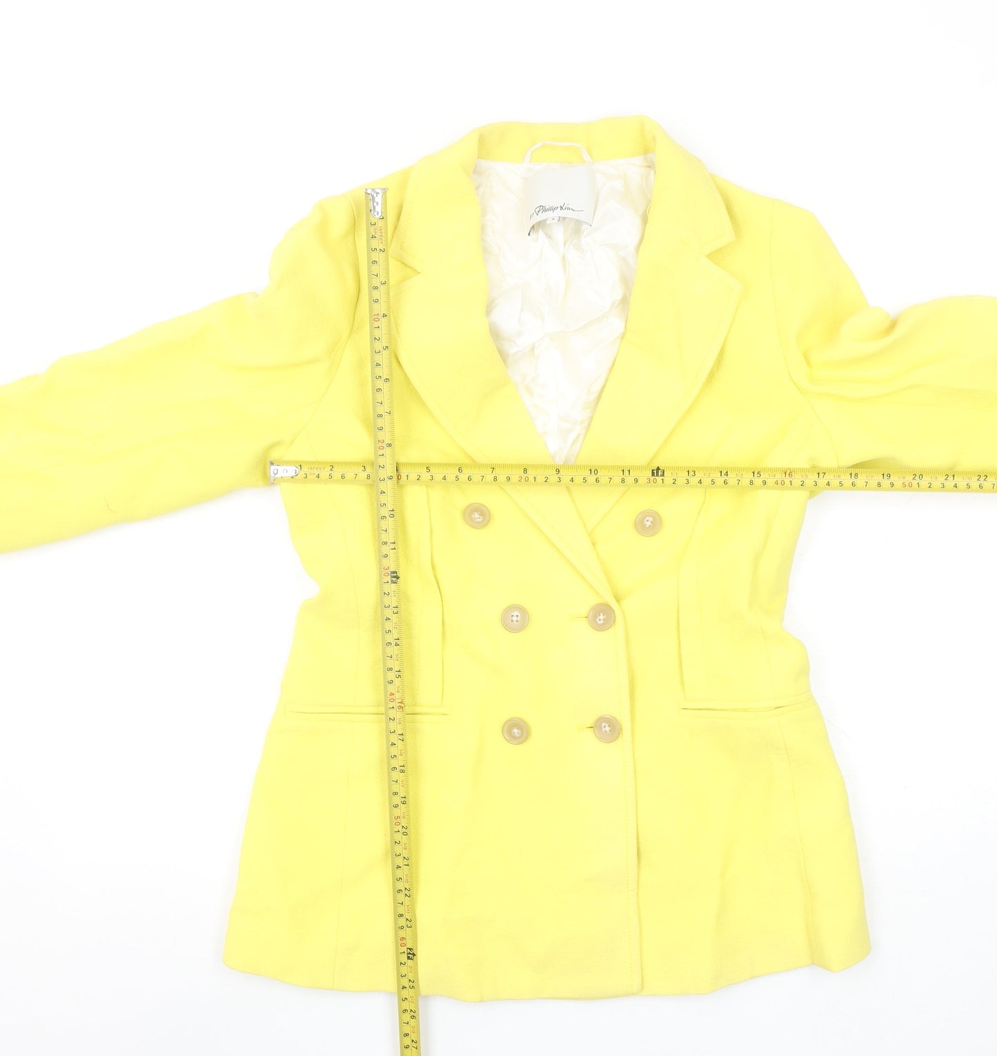 Womens UK Size 8 3.1 Phillip Lim Regular Yellow Blazer